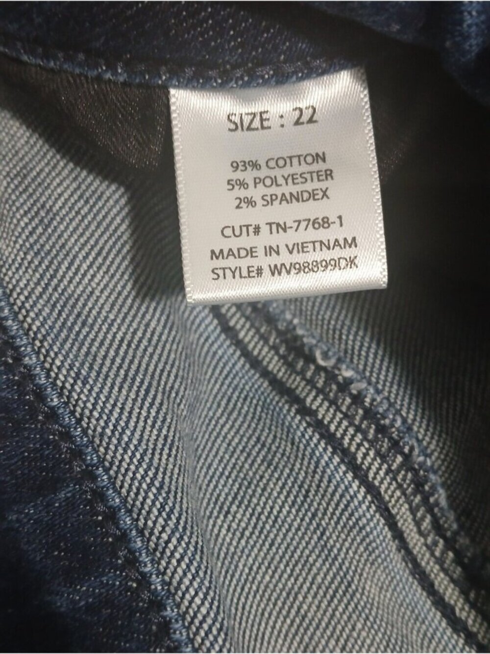 Fashion Nova Women’s Size 22 Dark Wash Wide Leg Jeans High Rise Stretch Denim - Picture 8 of 8